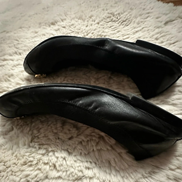 Tory Burch Jolie Leather Ballet Flats Black Size 9 - Picture 10 of 11